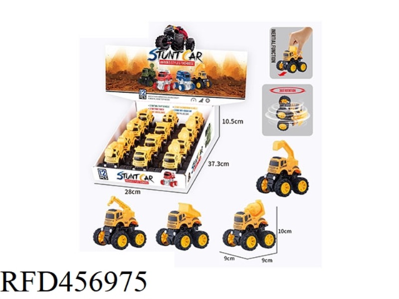 STUNT ENGINEERING VEHICLE 12PCS