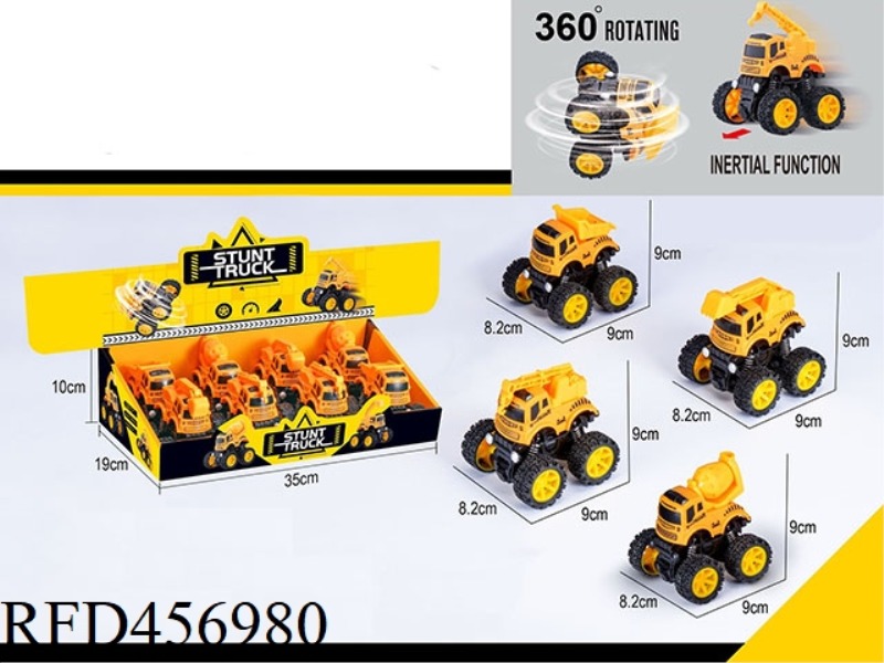 STUNT ENGINEERING VEHICLE 8PCS