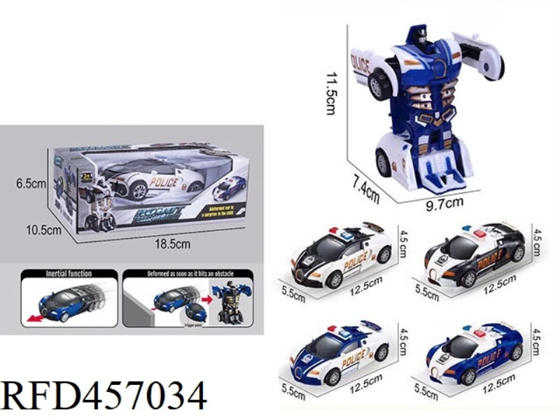 INERTIAL DEFORMATION POLICE CAR