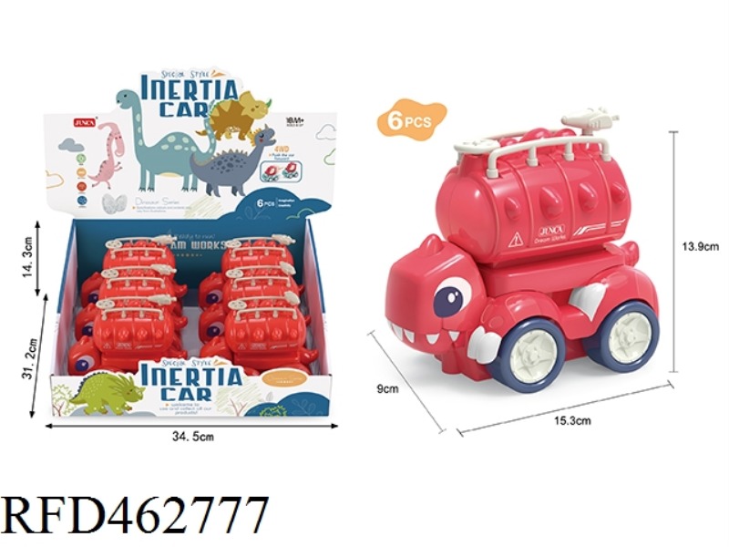 4WD INERTIA DINOSAUR FIRE TRUCK 3 / DISPLAY BOX