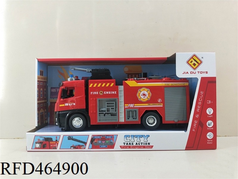 MULTIFUNCTIONAL PLASTIC WATER SPRAY LADDER INERTIAL FIRE TRUCK