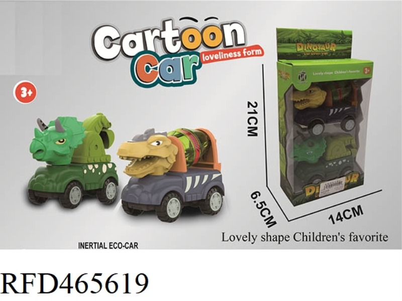 DINOSAUR CARTOON INERTIA CAR