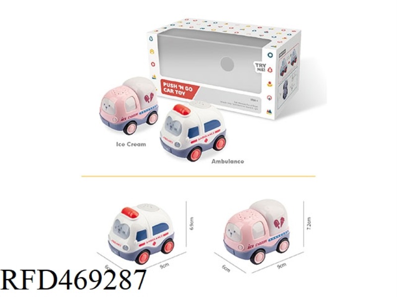 FUN SOUND AND LIGHT INERTIAL CAR (ICE
CREAM VAN + AMBULANCE)