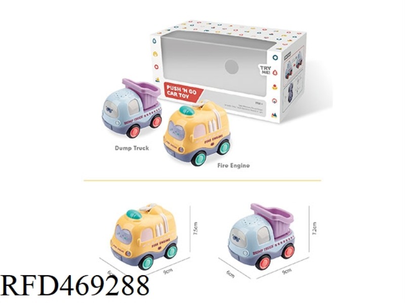 FUN SOUND AND LIGHT INERTIAL CAR (FROM
UNLOADER + FIRE TRUCK)