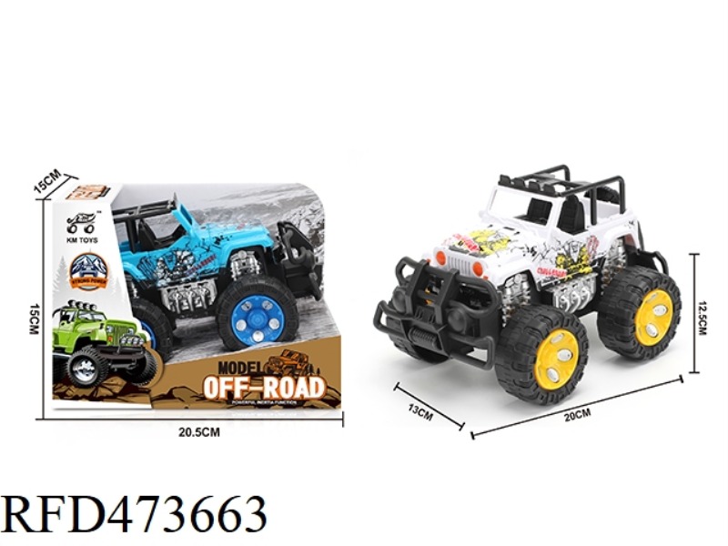 INERTIA JEEP PAD PRINTING OFF-ROAD VEHICLE 1:28