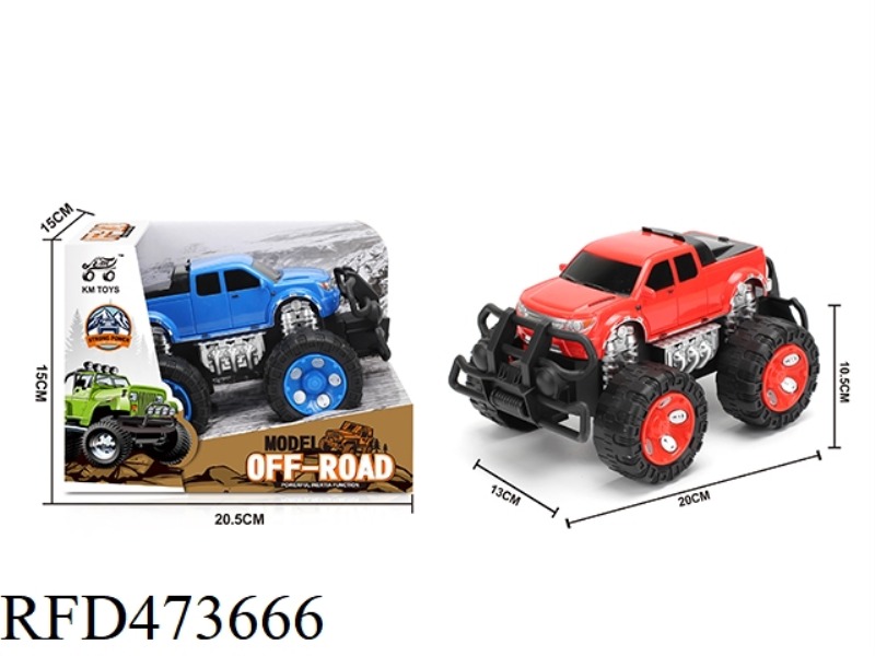 INERTIA PICKUP TRUCK SIMULATION OFF-ROAD VEHICLE 1:28