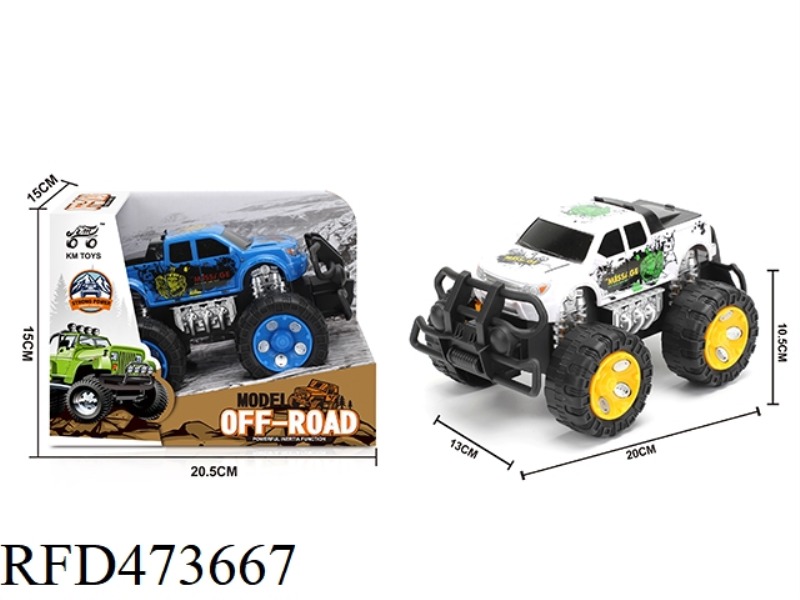 INERTIA PICKUP PAD PRINTING OFF-ROAD VEHICLE 1:28