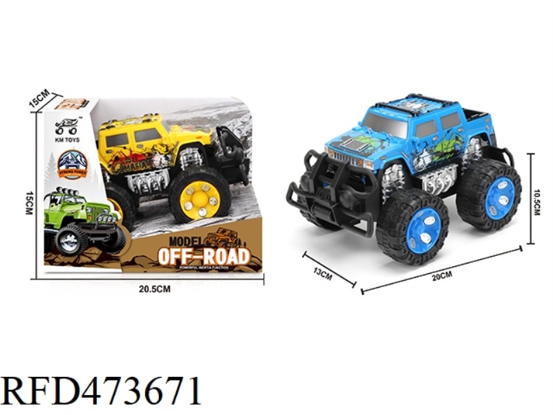 INERTIA HUMMER PAD PRINTING OFF-ROAD VEHICLE 1:28