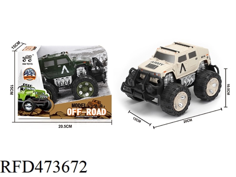INERTIA HUMMER MILITARY OFF-ROAD VEHICLE 1:28