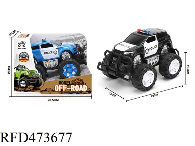 INERTIA LAND ROVER POLICE CAR BUGGY 1:28