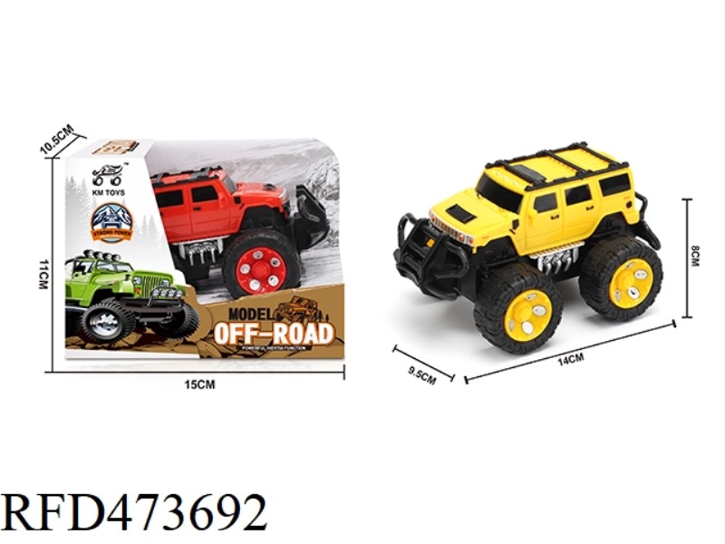 INERTIA HUMMER SIMULATION OFF-ROAD VEHICLE 1:43