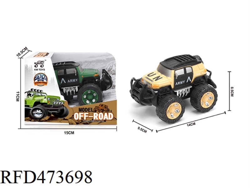 INERTIA TOYOTA MILITARY OFF-ROAD VEHICLE 1:43