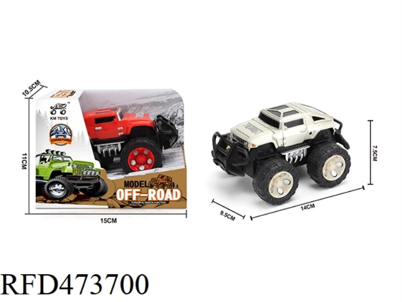 INERTIA HUMMER HX SIMULATION OFF-ROAD VEHICLE 1:43