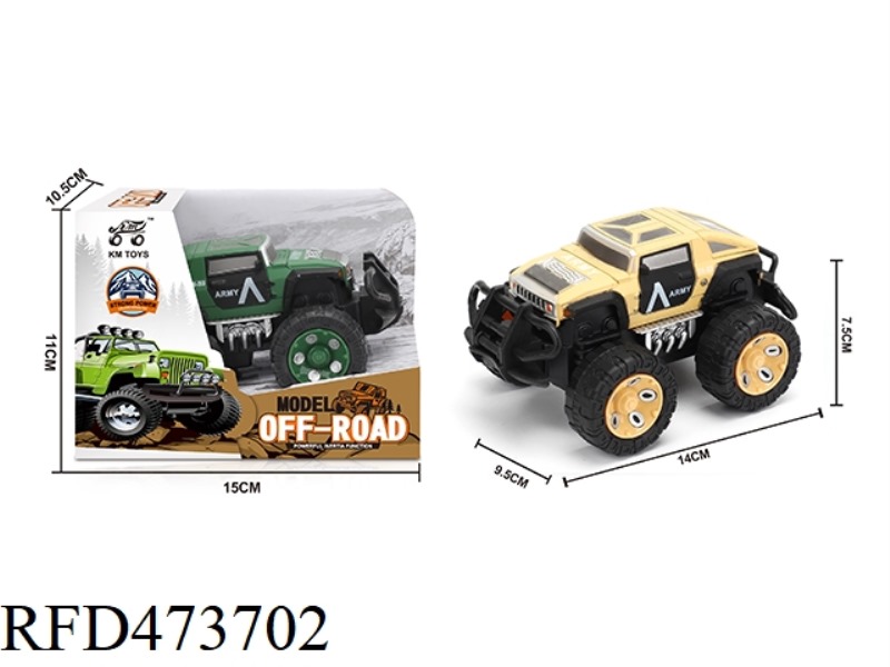 INERTIA HUMMER HX MILITARY OFF-ROAD VEHICLE 1:43