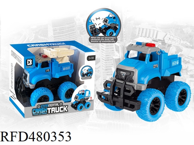 INERTIA COLLISION POLICE CAR