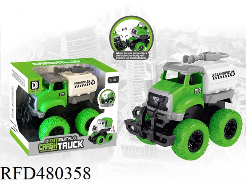 INERTIAL COLLISION SANITATION VEHICLE