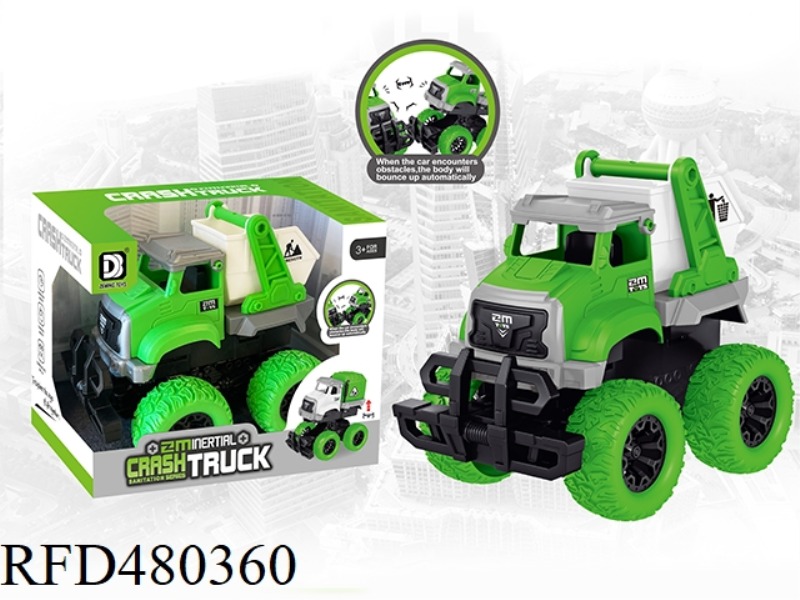 INERTIAL COLLISION SANITATION VEHICLE