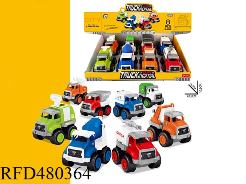 INERTIA CITY CAR 8PCS/DISPLAY BOX