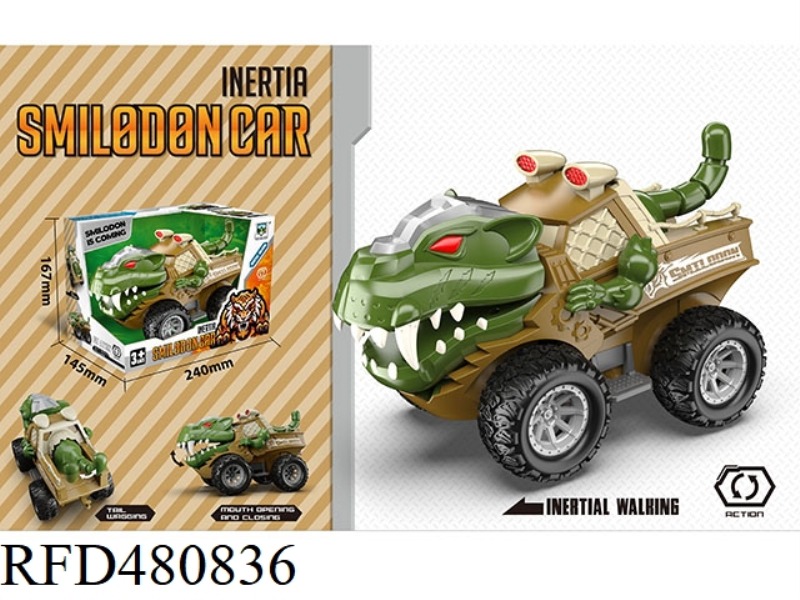 INERTIA MECHANICAL SABER-TOOTHED TIGER CAR (WITH ACTION)