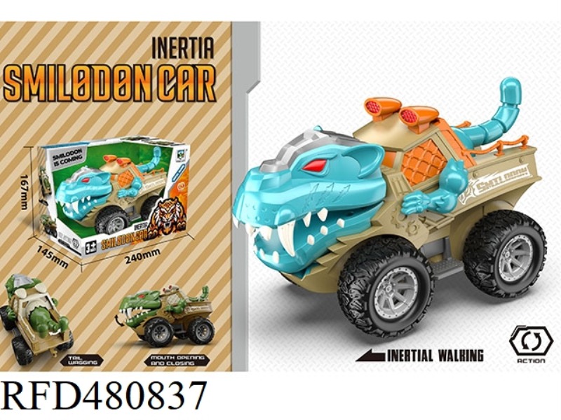 INERTIA MECHANICAL SABER-TOOTHED TIGER CAR (WITH ACTION)