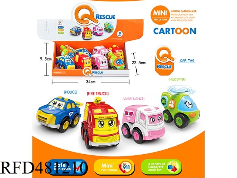 MINI CARTOON CAR 8PCS