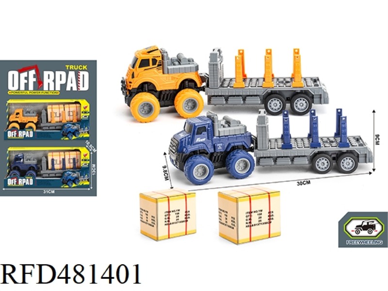 SIMULATION INERTIAL TRANSPORT BOX TRAILER