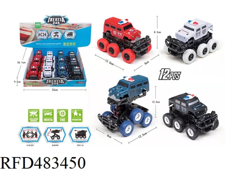 INERTIA SIX-WHEEL COLLISION POLICE CAR (12)