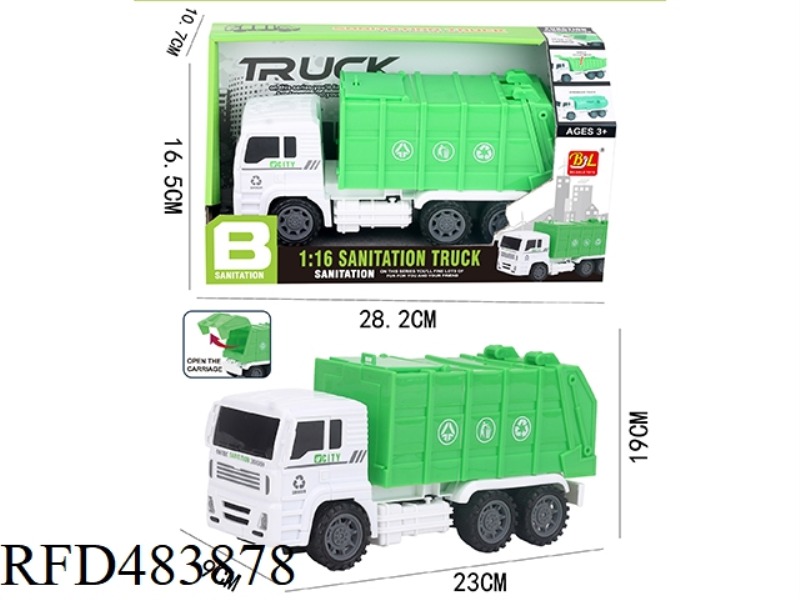 INERTIAL SANITATION GARBAGE TRUCK