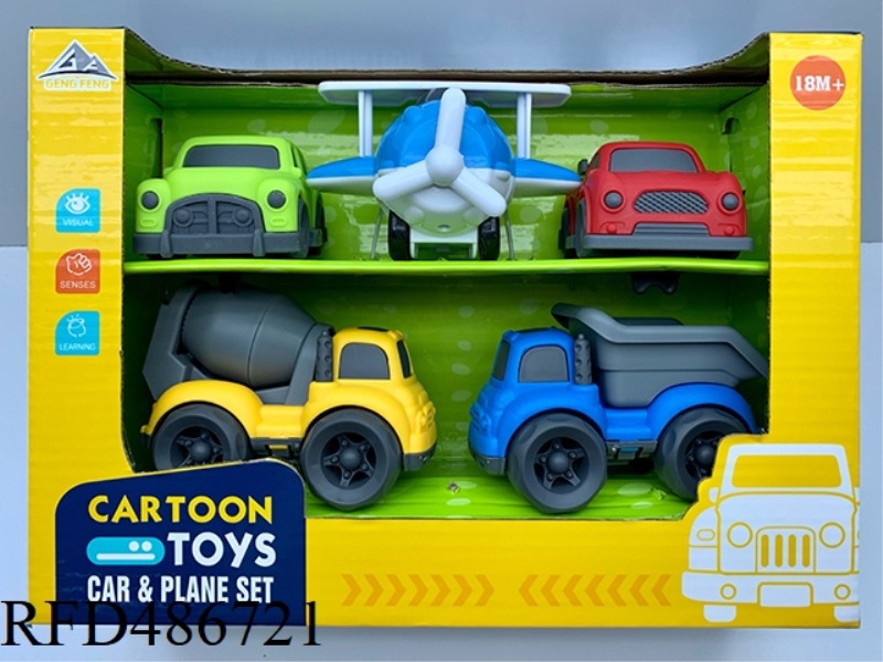 5 CARTOON CAR SETS