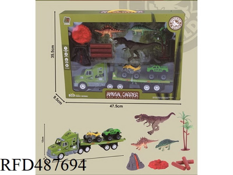 INERTIAL DRAG-HEADED DINOSAUR SET