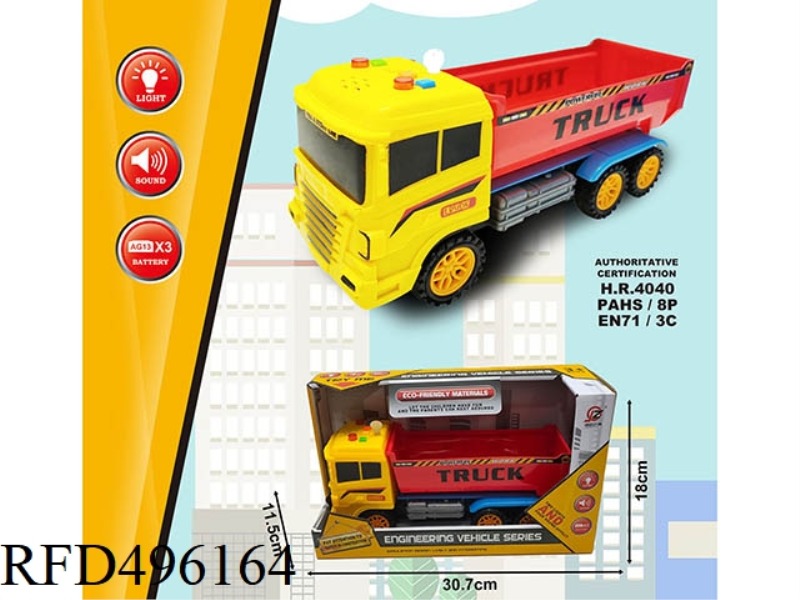 INERTIAL ENGINEERING DUMP TRUCK (WITH LIGHT AND SOUND)