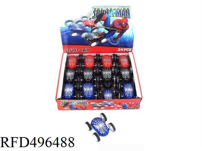 DOUBLE SIDED SPIDER-MAN INERTIAL DUMP TRUCK,24PCS/ BOX
