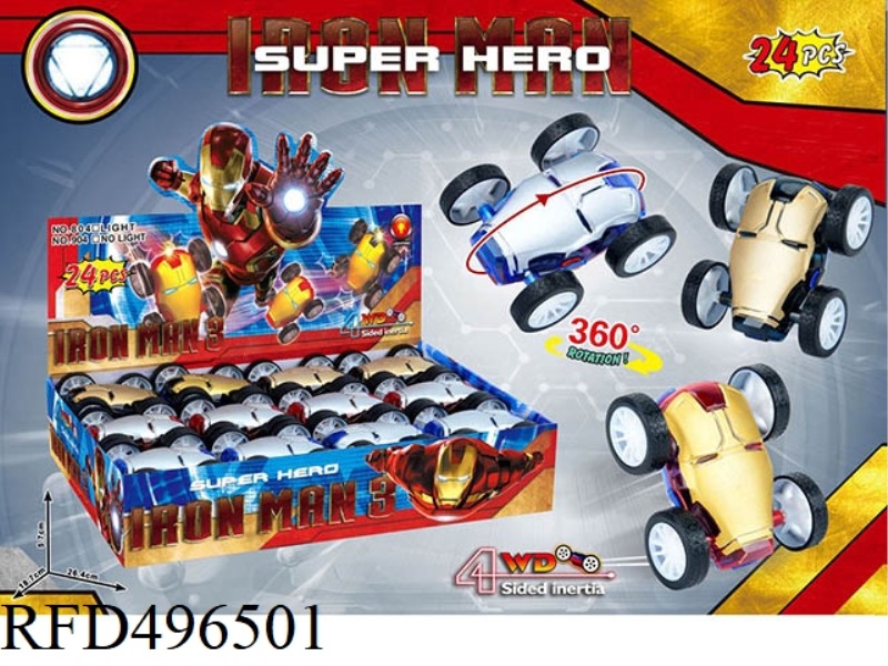 IRON MAN DOUBLE-SIDED INERTIA DUMP TRUCK 24PCS/ BOX