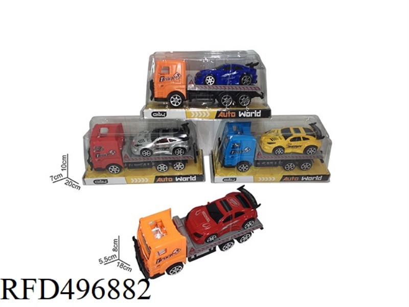 18 CM INERTIA TRACTOR VEHICLE A 10 CM JAI AI RACER, 3 COLORS - RED/YELLOW/BLUE