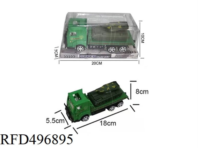 18 CM INERTIAL MILITARY TRACTOR VEHICLE ONLY 1 11 CM TANK VEHICLE