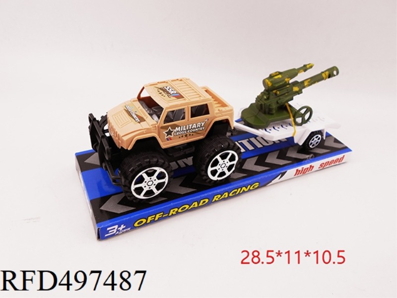 INERTIAL VEHICLE TOWED GUN