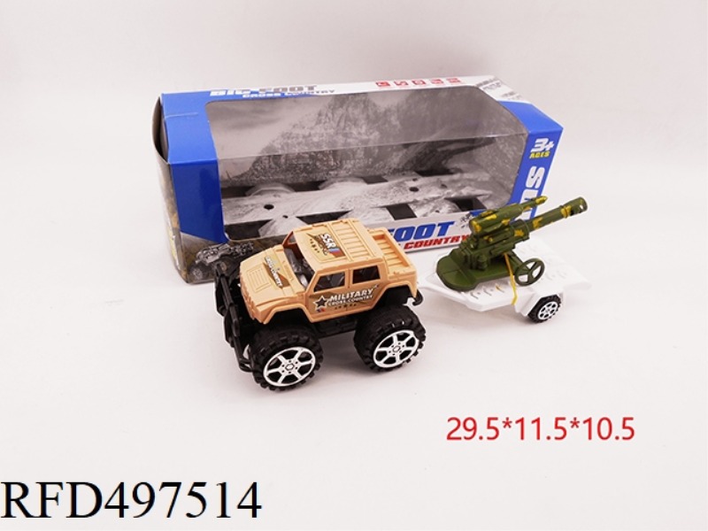 INERTIAL VEHICLE TOWED GUN