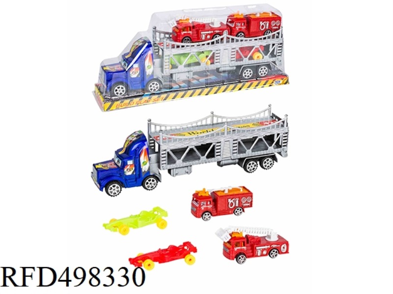 SPRAY PAINTED INERTIA DOUBLE-DECKER TRACTORS