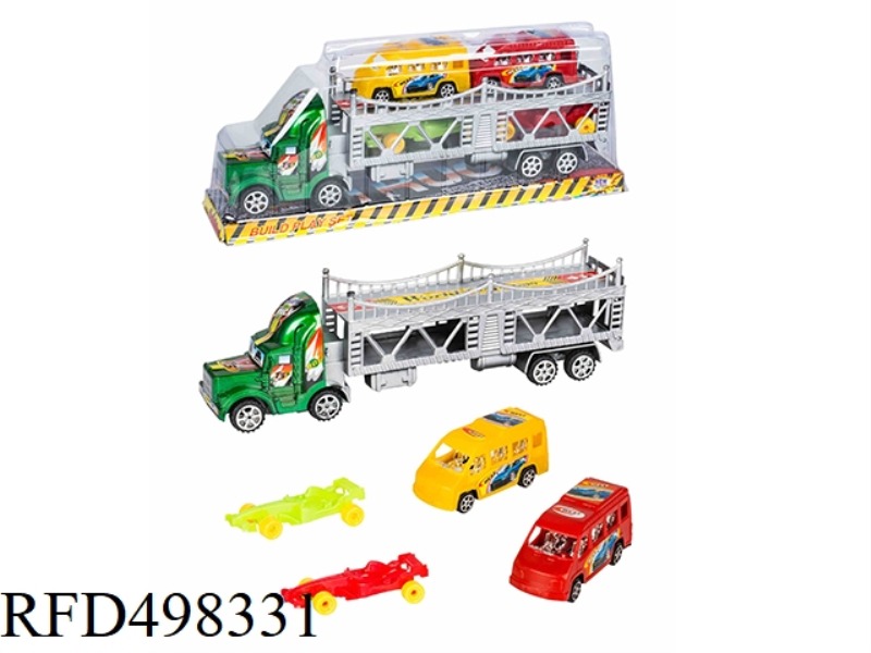 SPRAY PAINTED INERTIA DOUBLE-DECKER TRACTORS