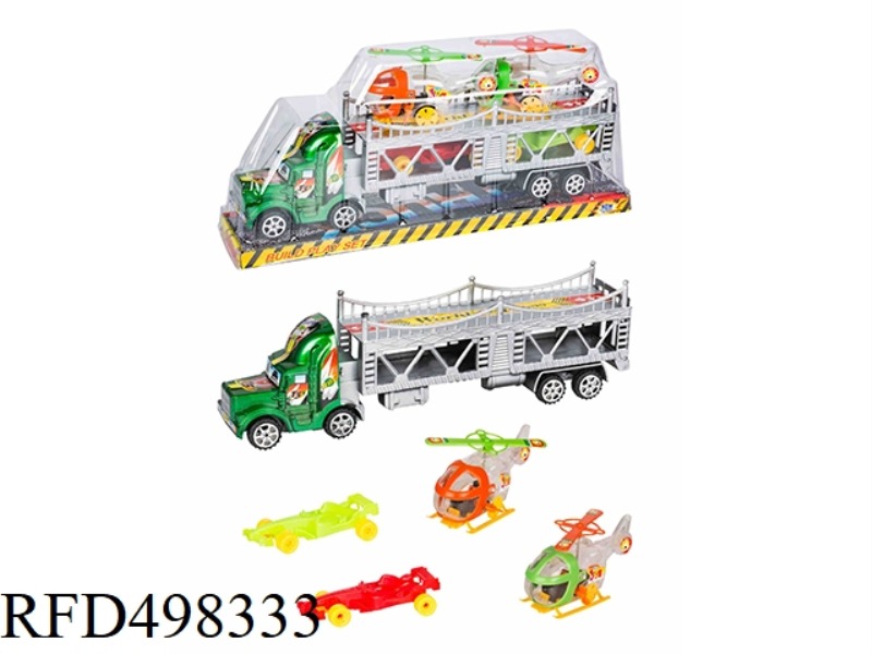SPRAY PAINTED INERTIA DOUBLE-DECKER TRACTORS
