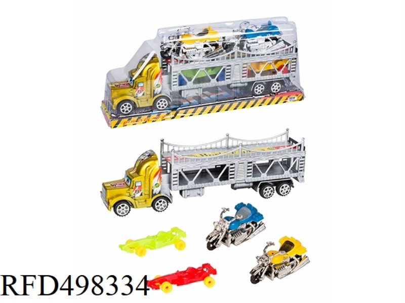 SPRAY PAINTED INERTIA DOUBLE-DECKER TRACTORS