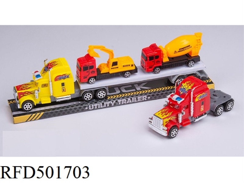 INERTIA TRACTORS CARRY TWO COASTING TRUCKS