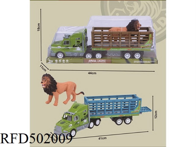 INERTIAL TRACTORS TOW ANIMAL ENCLOSURES