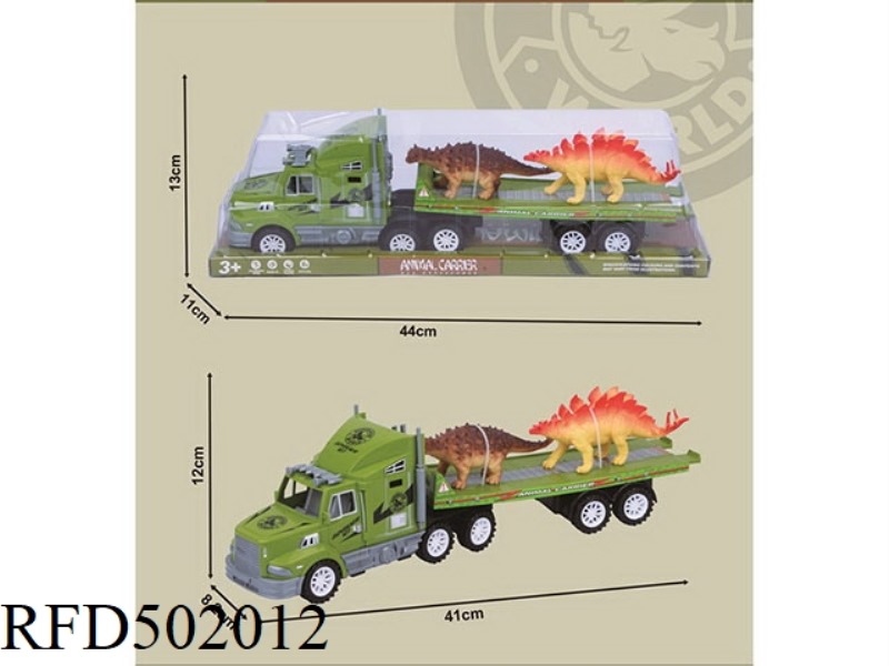 SINGLE DECK TRAILER WITH INERTIA TOW HEAD