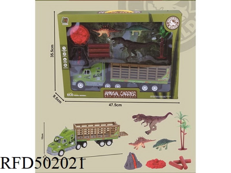 INERTIAL DRAG-HEADED DINOSAUR SET