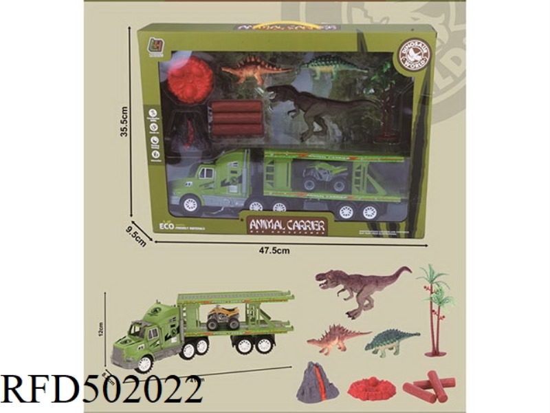 INERTIAL DRAG-HEADED DINOSAUR SET