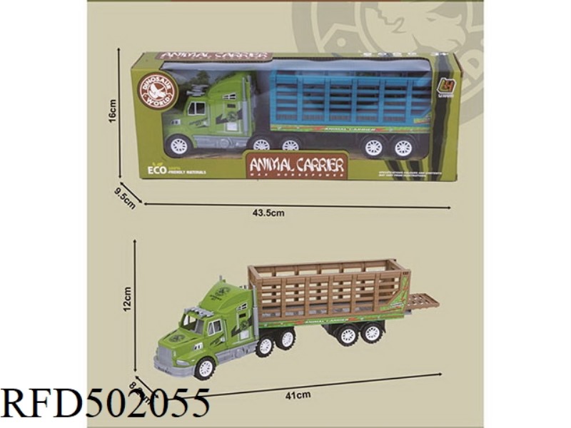 INERTIAL TRACTORS TOW ANIMAL ENCLOSURES