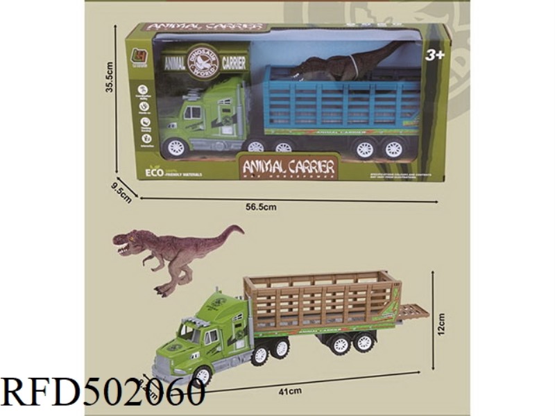 INERTIAL TRACTORS TOW ANIMAL ENCLOSURES