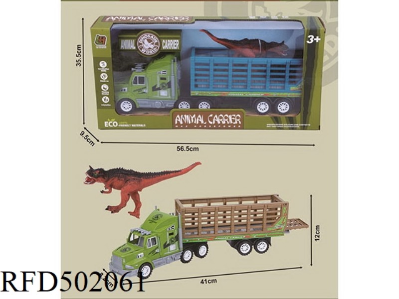 INERTIAL TRACTORS TOW ANIMAL ENCLOSURES