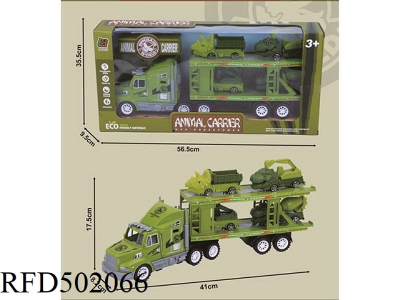 INERTIAL TRACTORS TOW ANIMAL ENCLOSURES